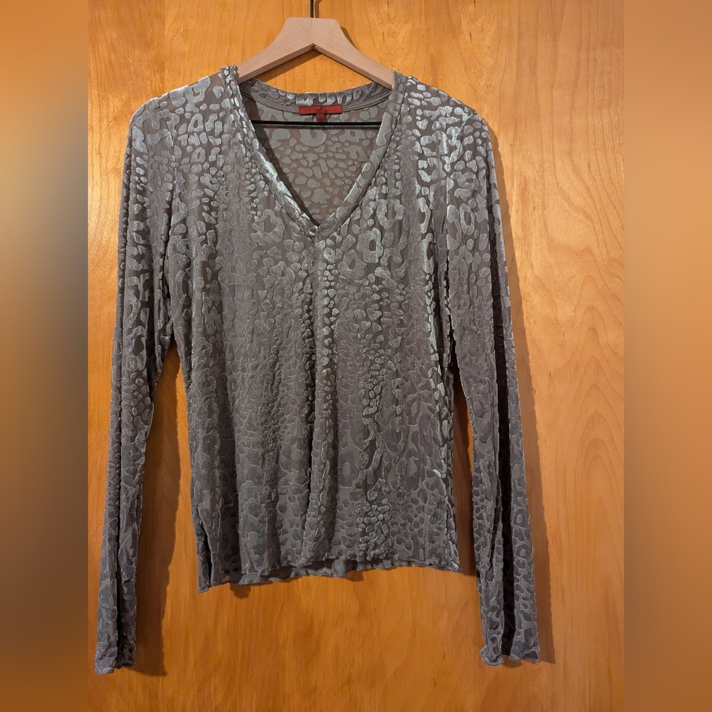 Long Sleeve Cheetah Top